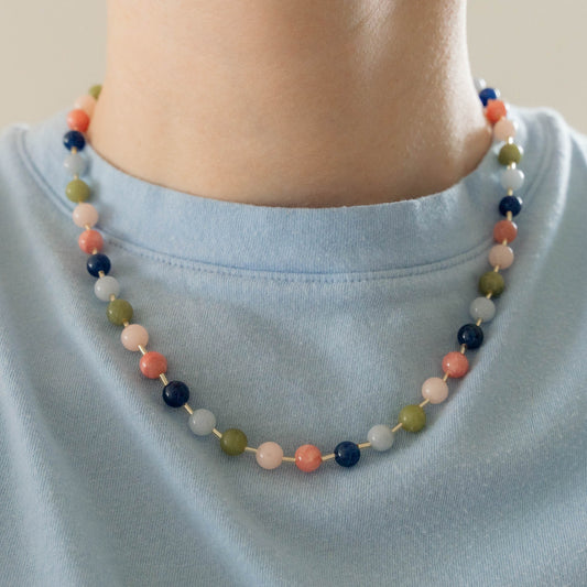Wildflower Necklace | Beaded Gemstone Necklace