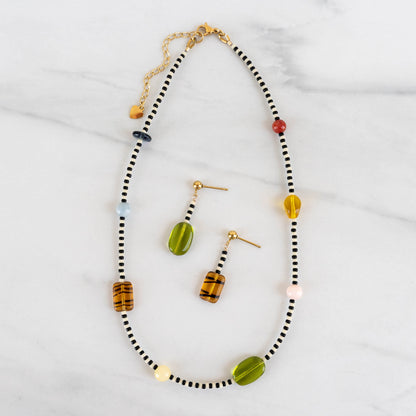 Zoey Beaded Jewelry Set | Matching Necklace & Earrings
